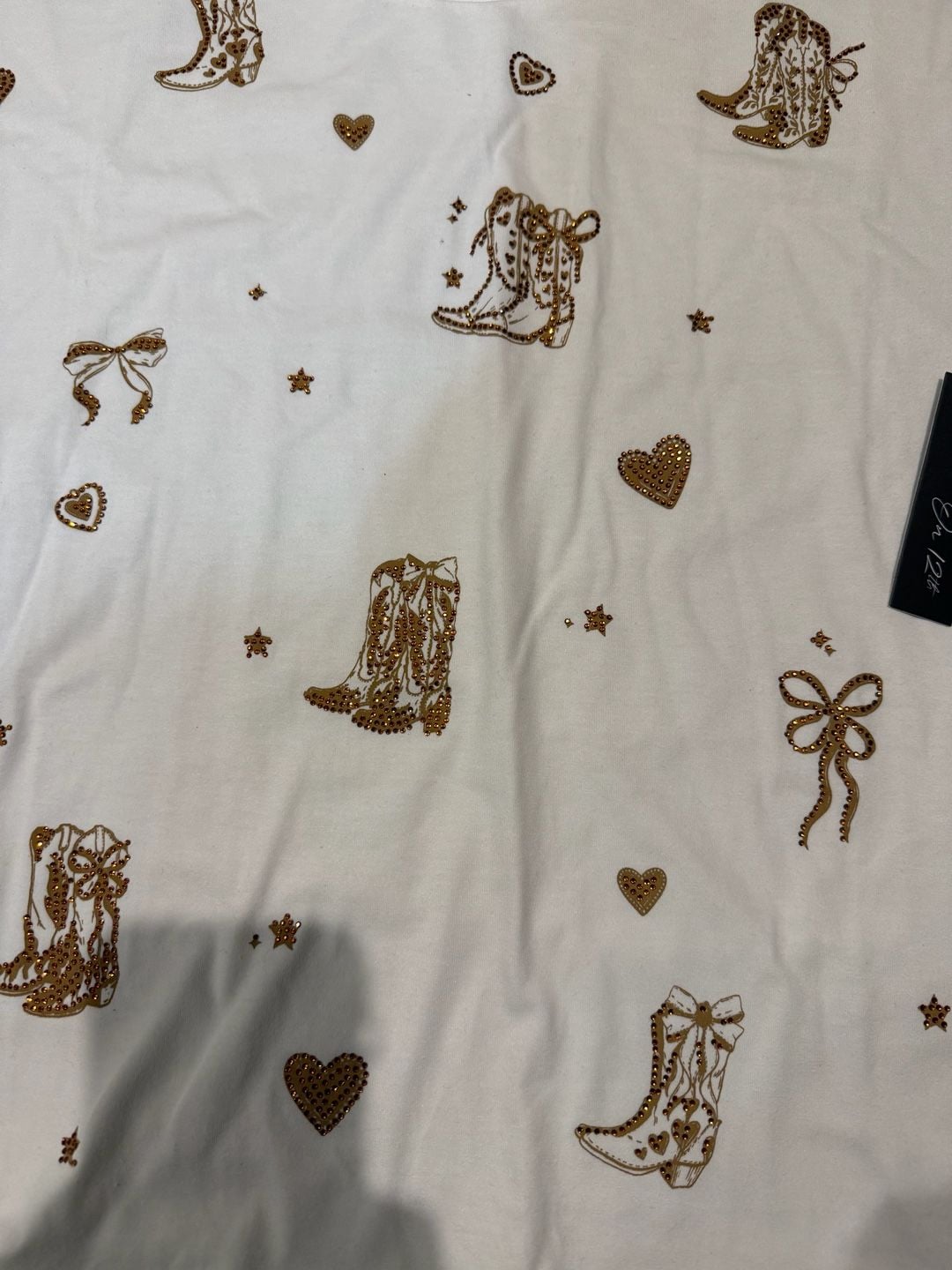 On 12th Cowgirl Rhinestone Tee Size M 3