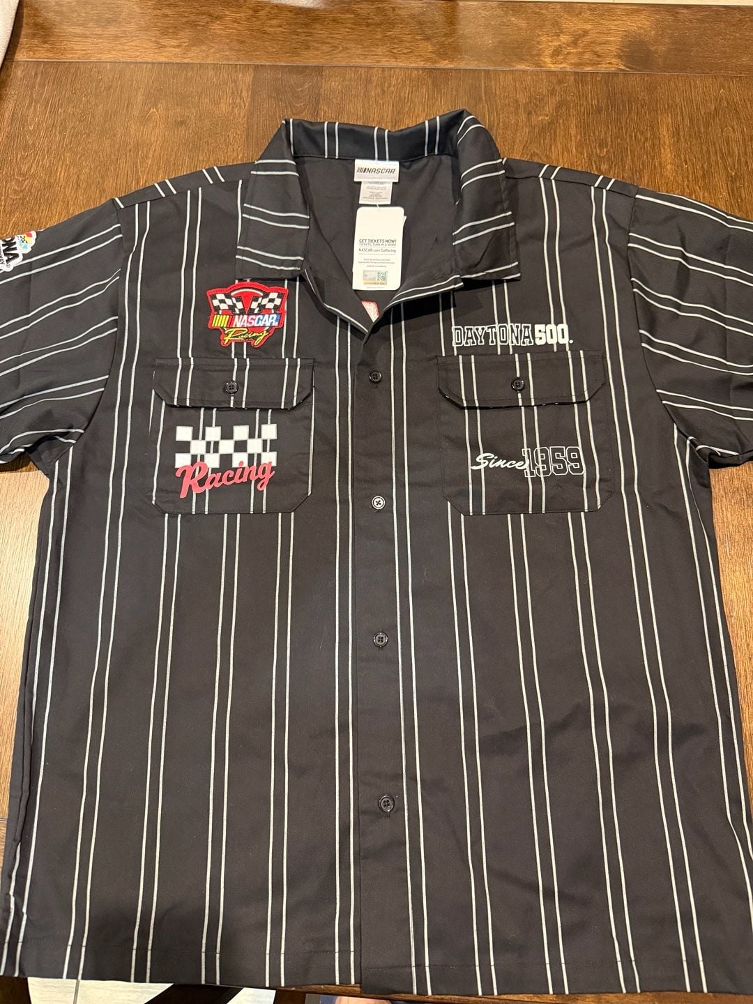 NASCAR Daytona 500 Pinstripe Button-Up Shirt 2