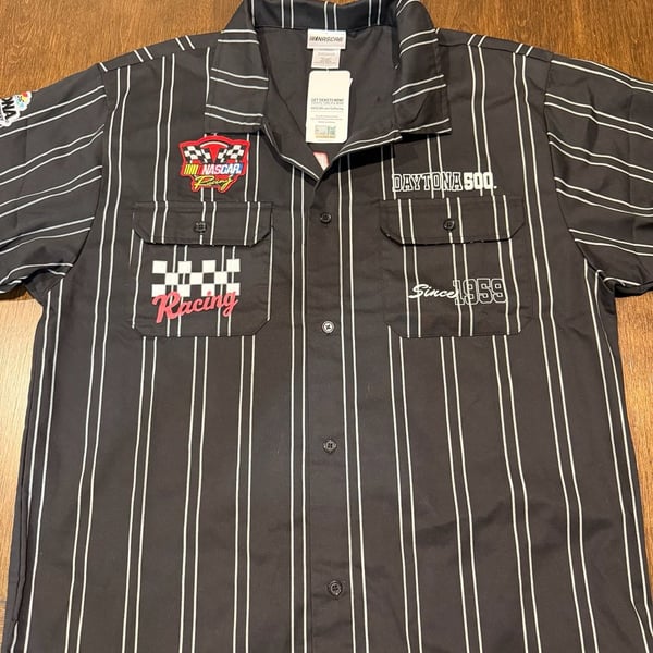 NASCAR Daytona 500 Pinstripe Button-Up Shirt