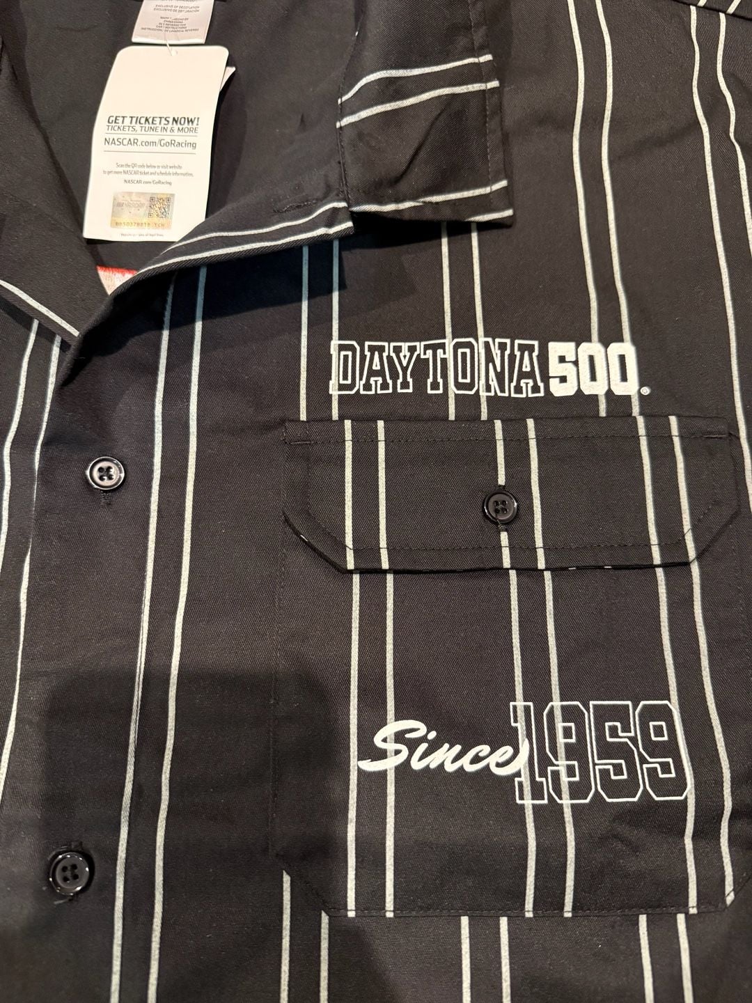 NASCAR Daytona 500 Pinstripe Button-Up Shirt 5