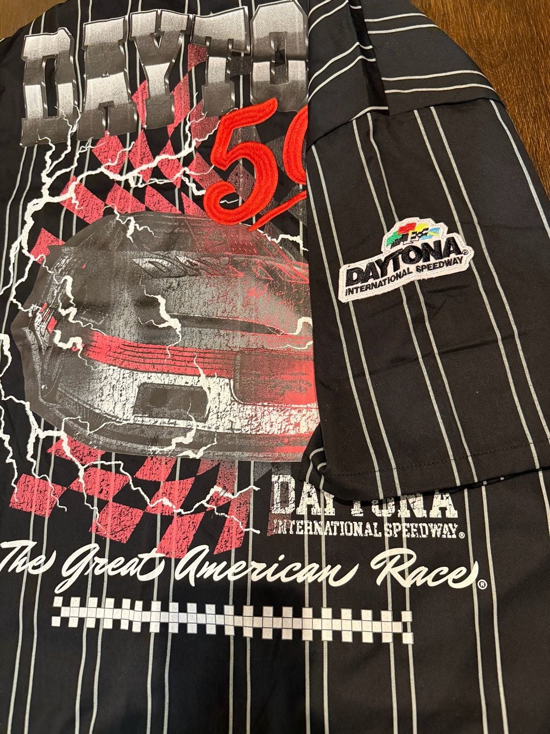 NASCAR Daytona 500 Pinstripe Button-Up Shirt 7