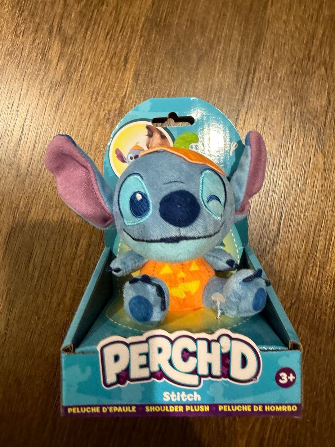Disney Stitch Perch'D Pumpkin Shoulder Plush 1