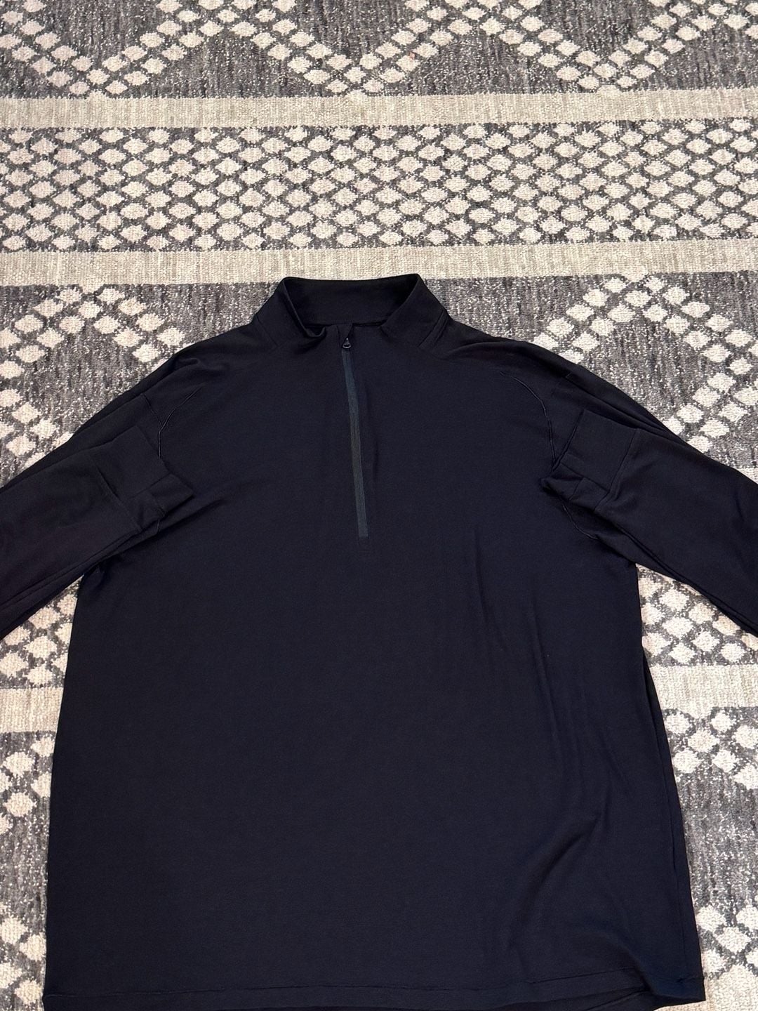 Old Navy Active 4-Way Stretch Quarter Zip Pullover Black Size L 4