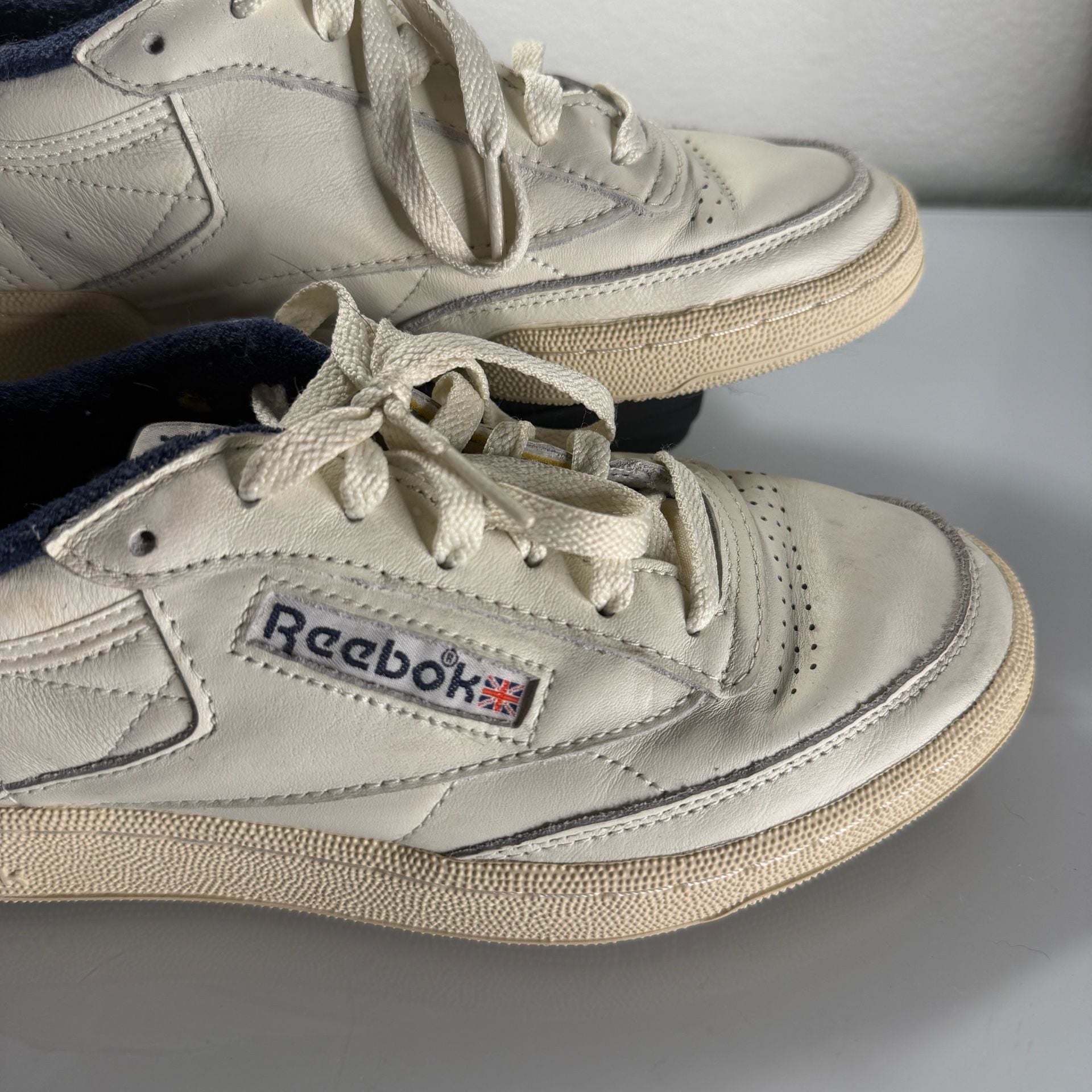 Reebok Club C 85 Size 7 Vintage Chalk White Sneakers With Box 8