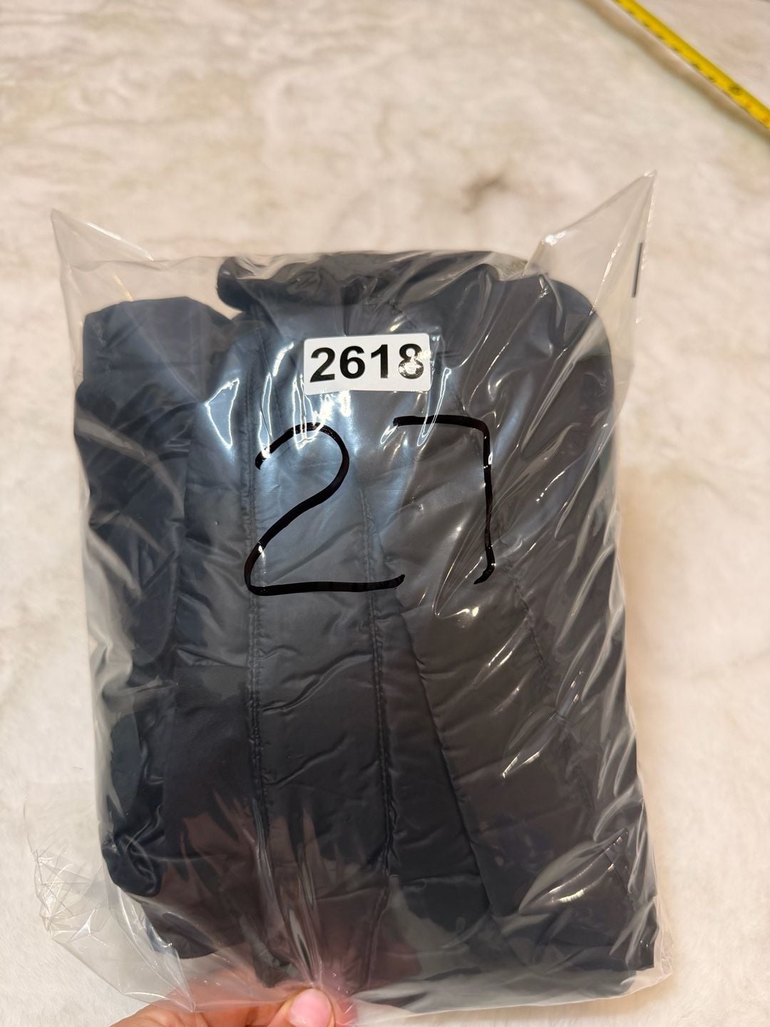 Lululemon What The Fluff Puffer Jacket Size 8 Black Goose Down Fill 12