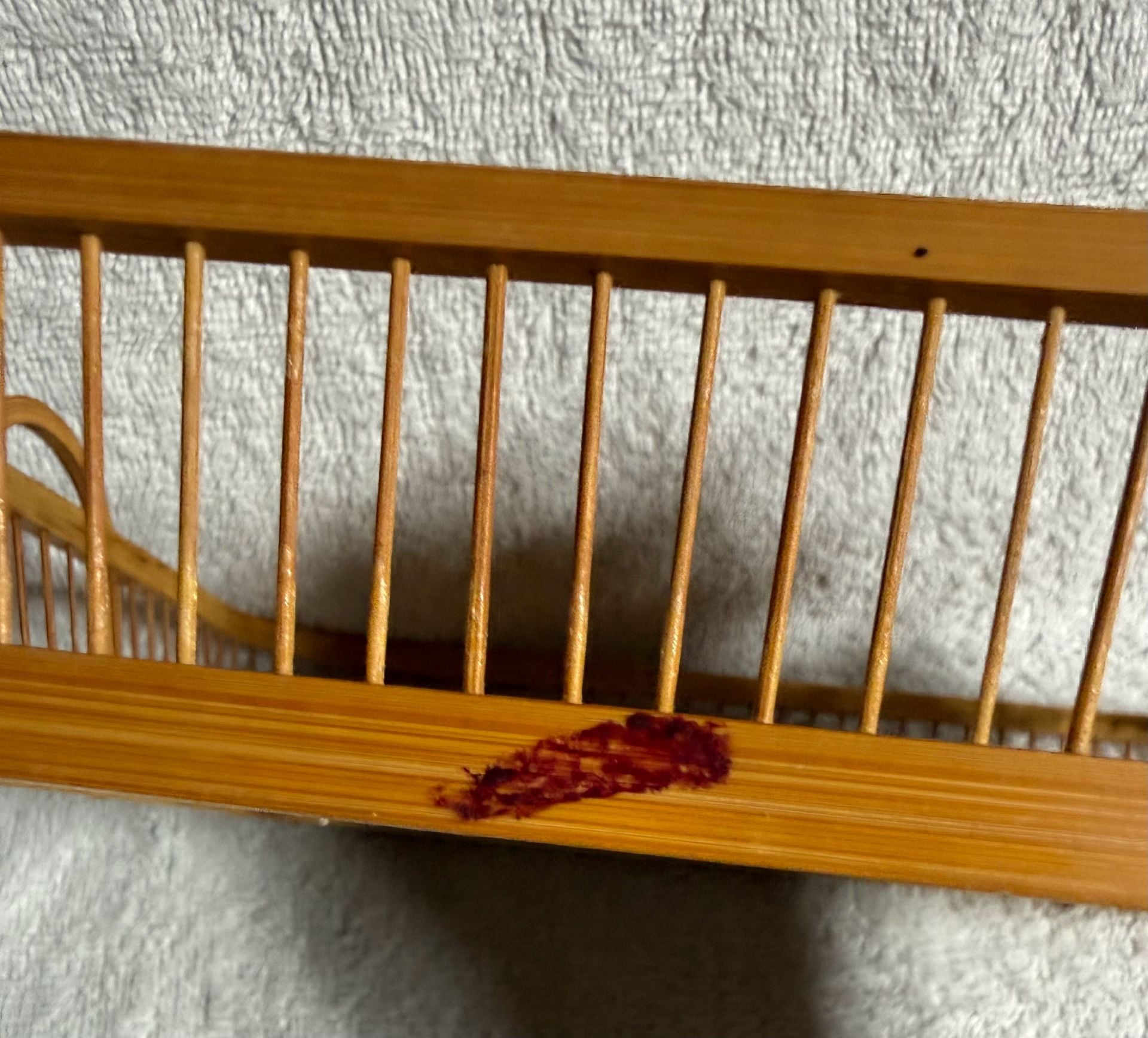 Vintage Bamboo Woven Serving Tray Made In Japan 4