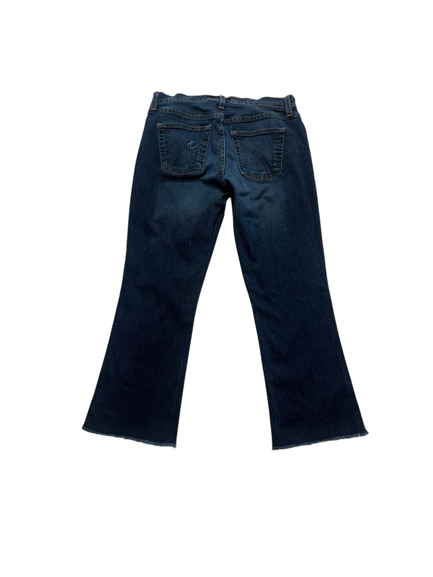 Tommy Jeans Flare Jeans Size 5R Dark Wash Frayed Hem 5