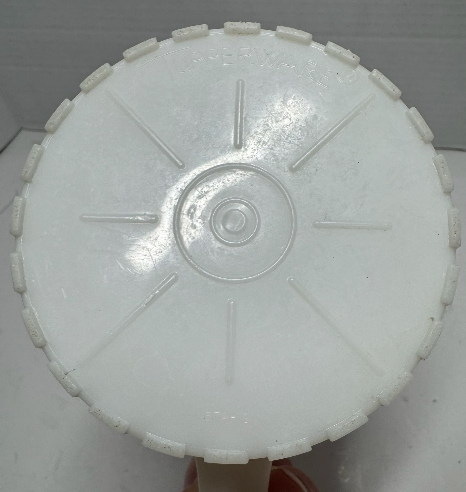 Tupperware Vintage White Plastic Pitcher With Red Lid 6