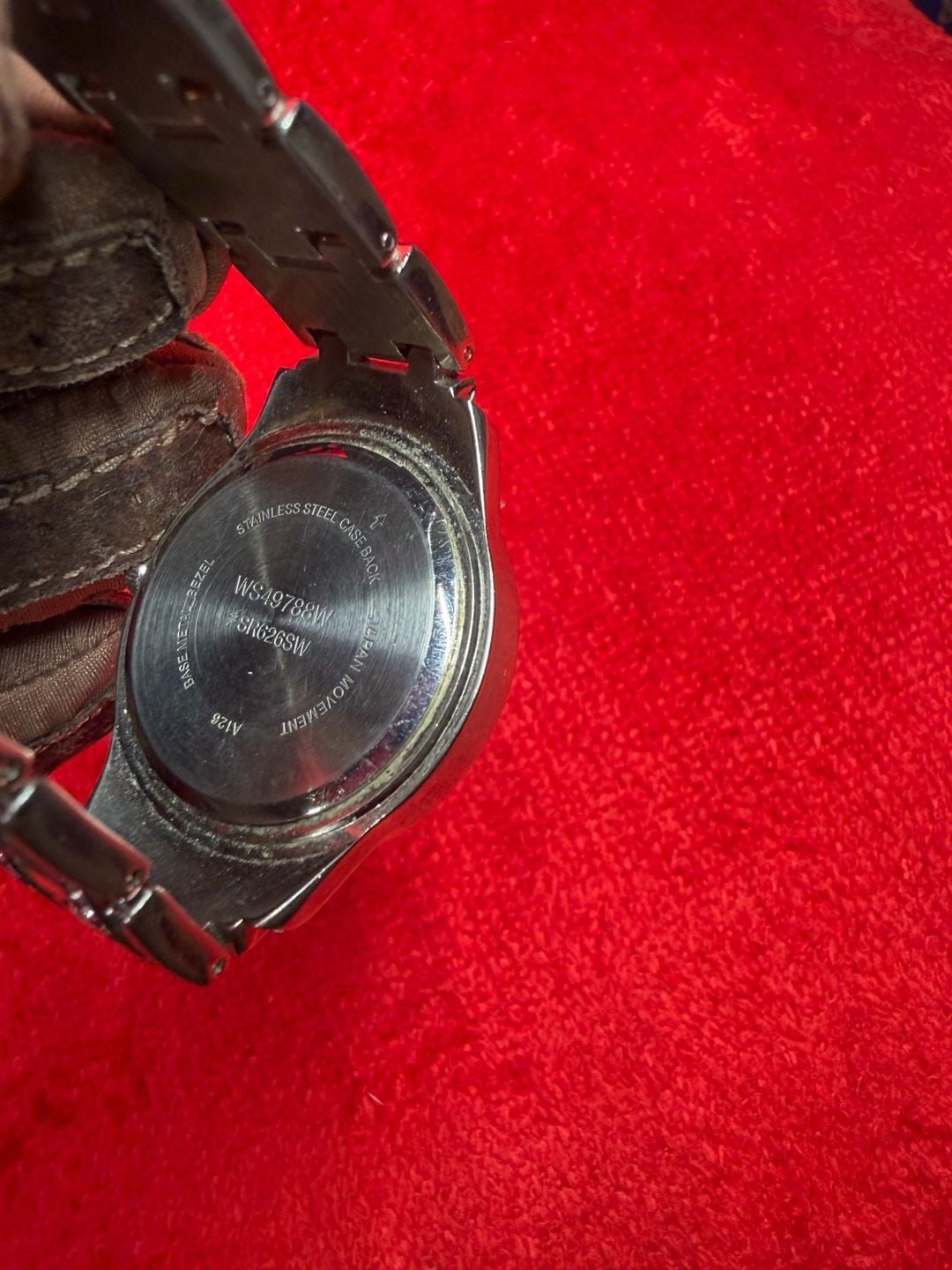 Quartz Rhinestone Watch Pink Dial Stainless Steel 4