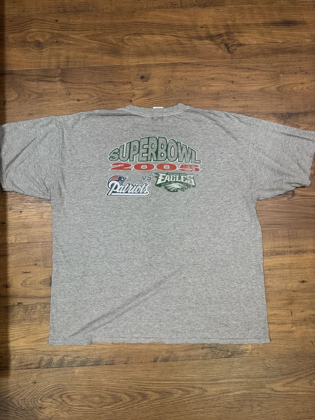 Gildan Super Bowl XXXIX 2005 T-Shirt XXL Gray 4