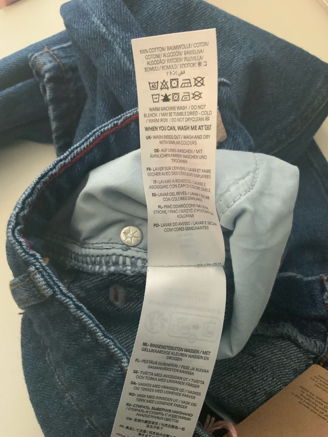 Mini Boden Relaxed Straight Girls Jeans Size 6Y 116CM Blue 6