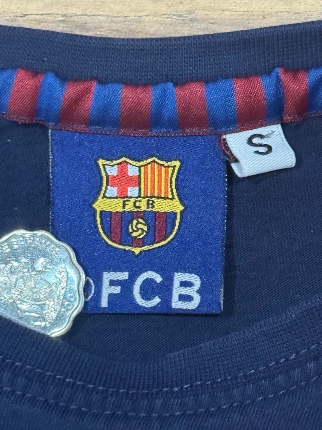 Vintage FC Barcelona Neymar Jr 11 T-Shirt Size S Blue 6