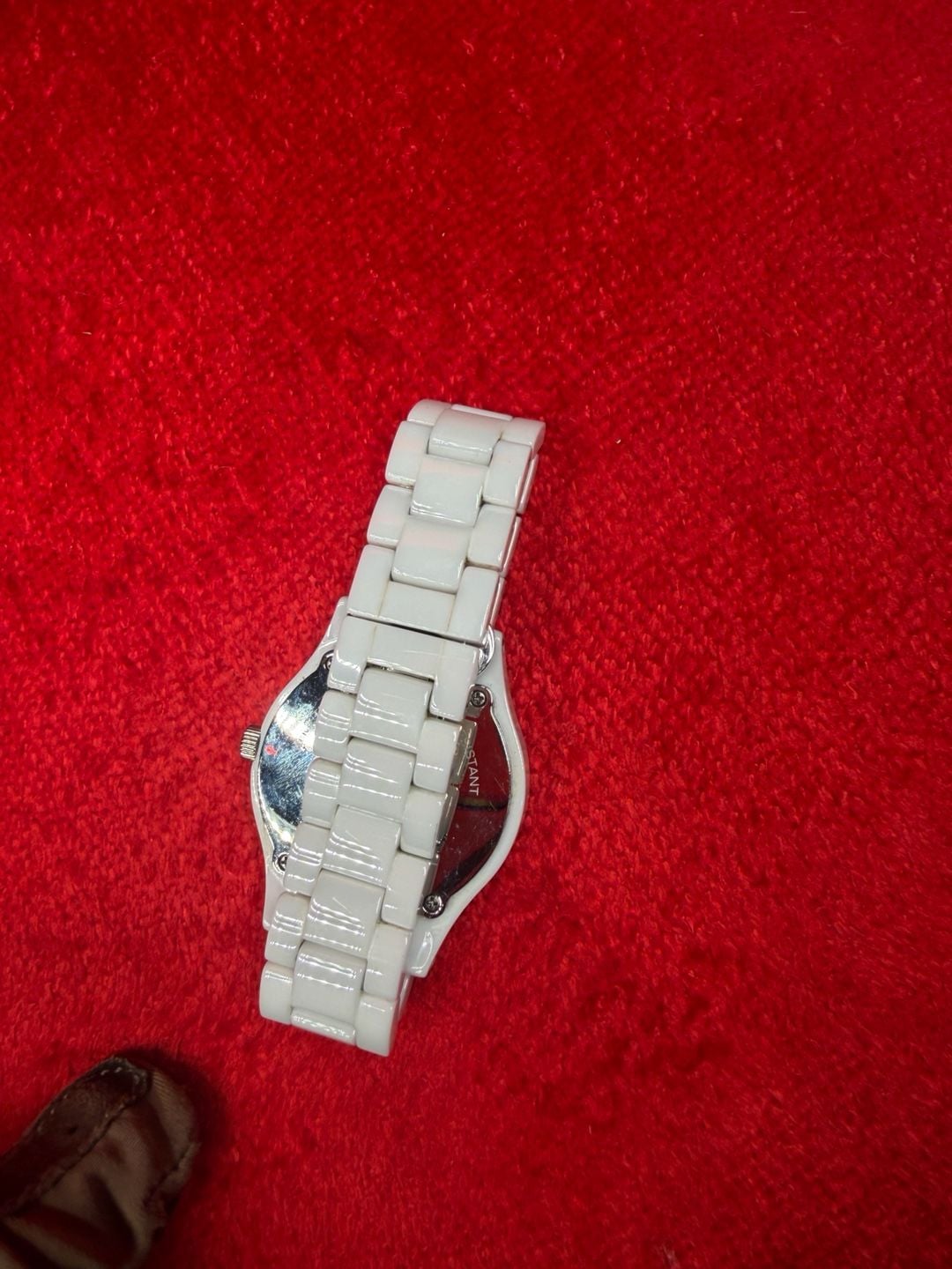 Relic ZR15623 White Ceramic Chronograph Watch 3
