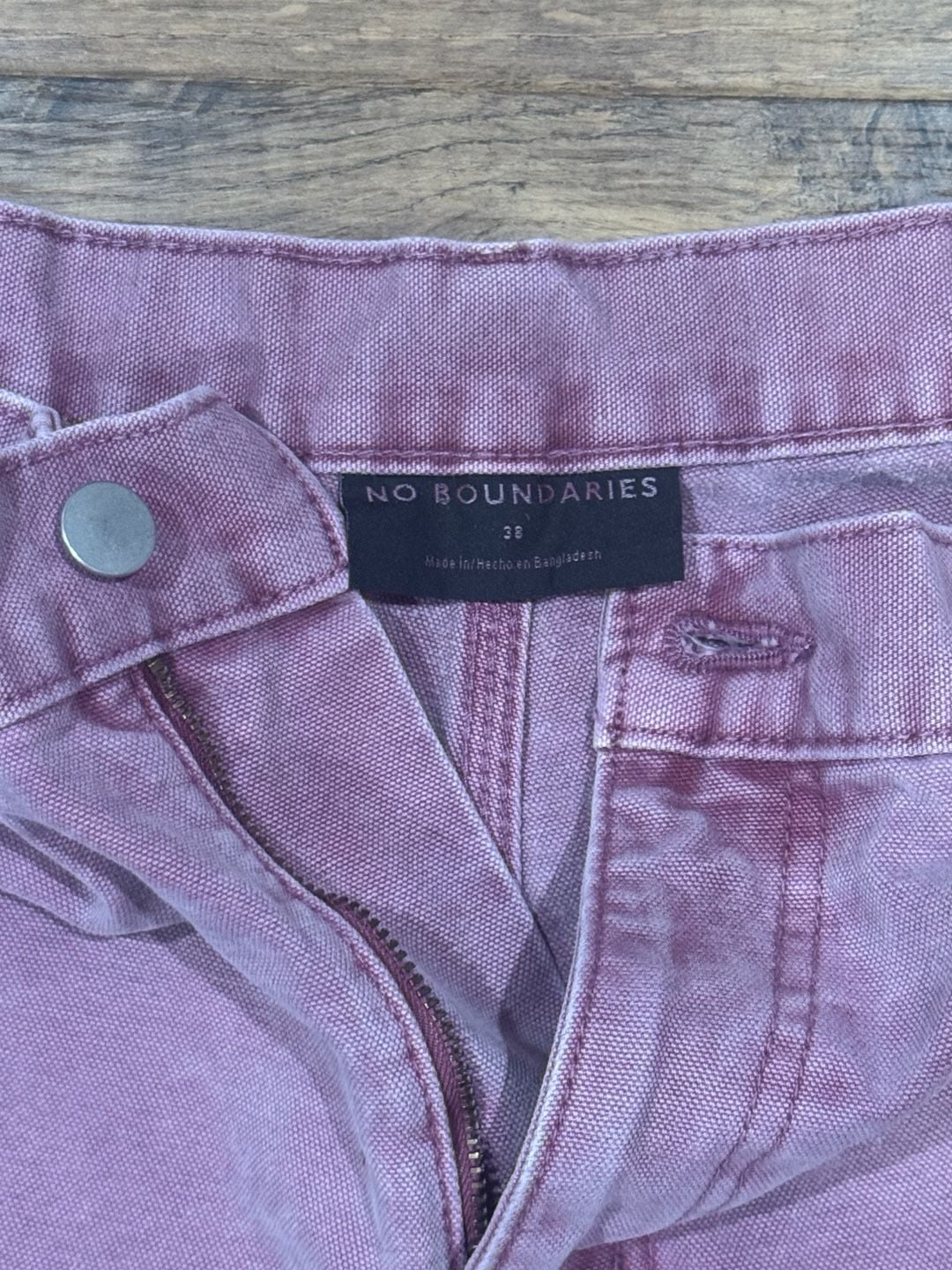 No Boundaries Carpenter Shorts Size 38 Pink 4