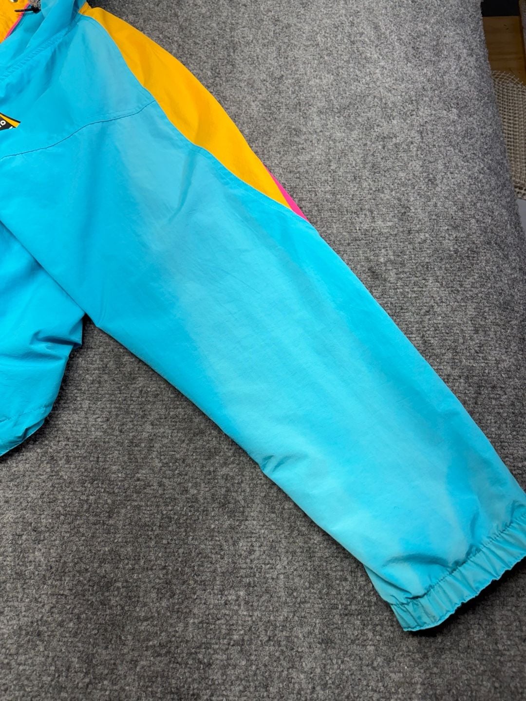 VTG 90s NIKE Vibrant Aqua Gear Reversible Anorak Windbreaker Jacket-Large-RARE 12