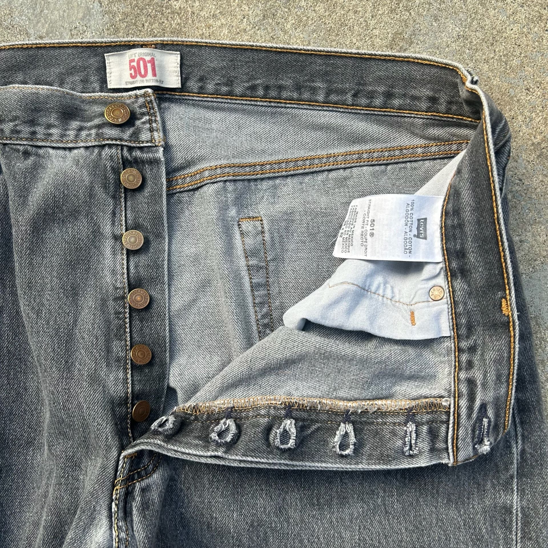 Vintage Levi's 501 Jeans Faded Y2k 3