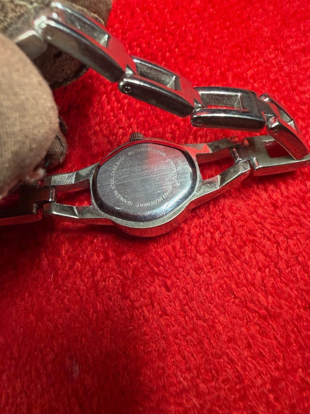 Silver Tone Link Bracelet Quartz Watch Japan Movement 4