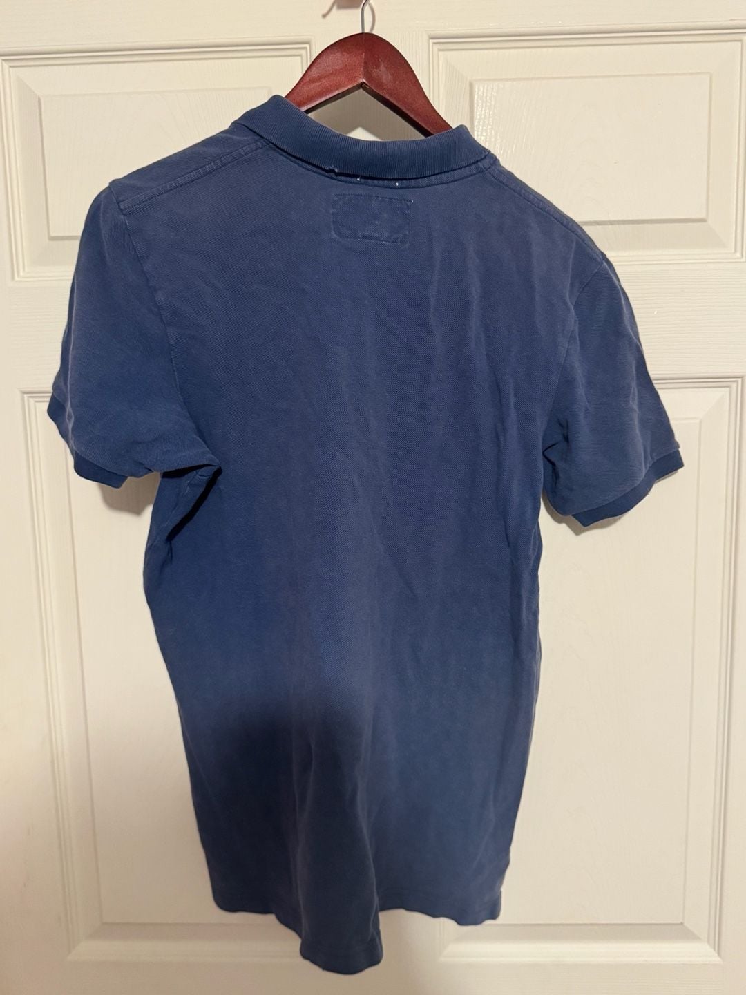 Vintage 90s Abercrombie Muscle Polo Size L Blue 4