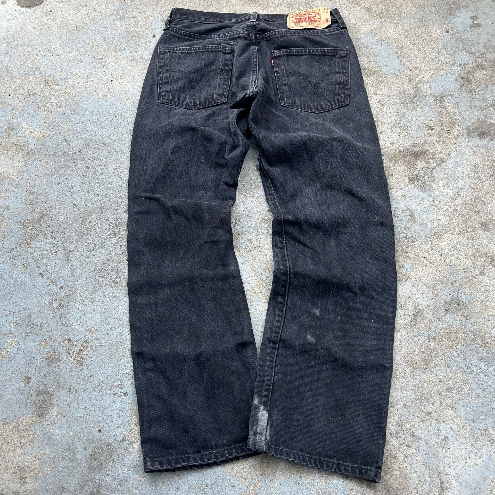 Vintage Levi's 501 Jeans Black Y2K Baggy 2