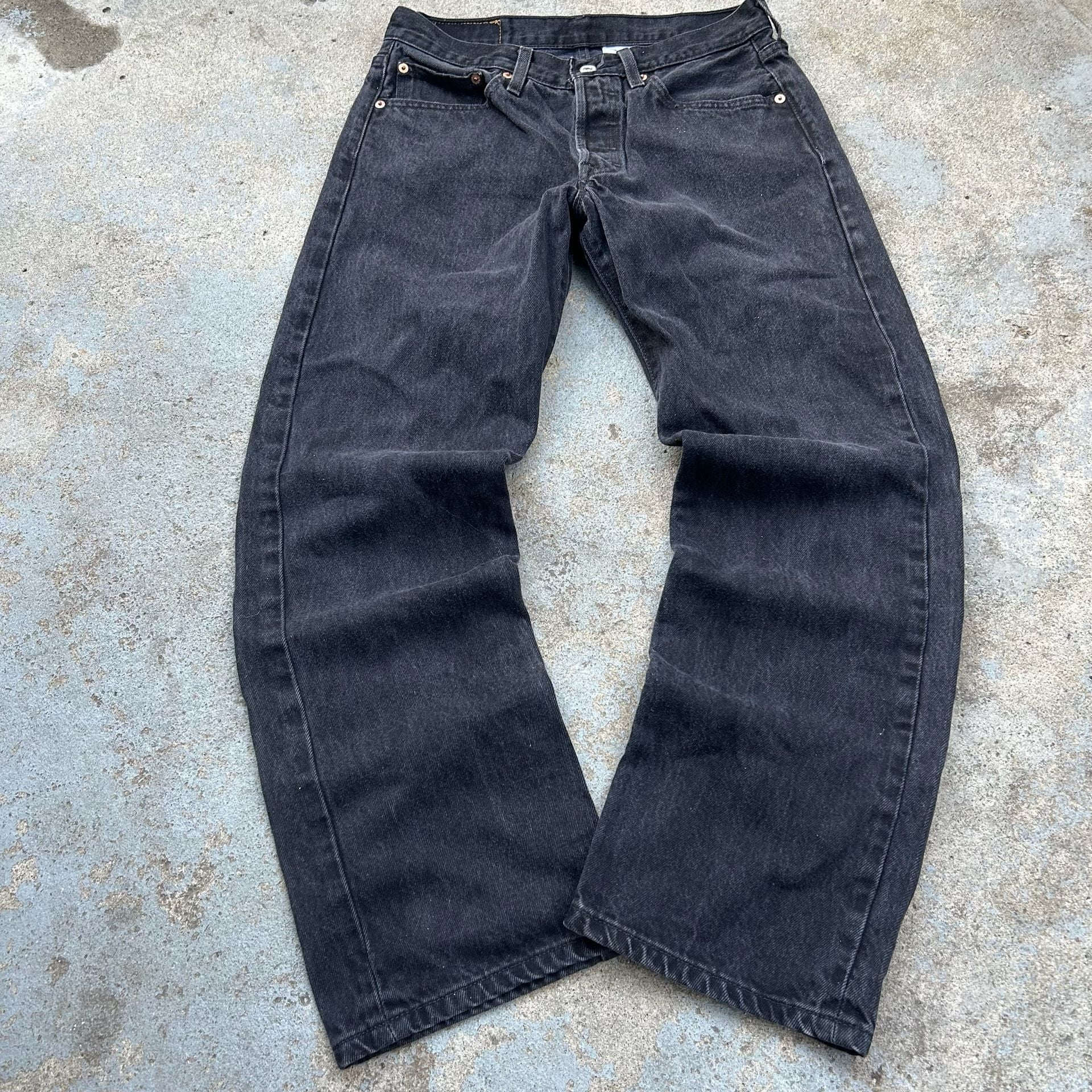Vintage Levi's 501 Jeans Black Y2K Baggy 3