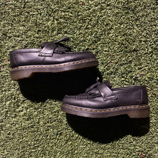 Dr. Martens Adrian Leather Tassel Loafers Black Size 7