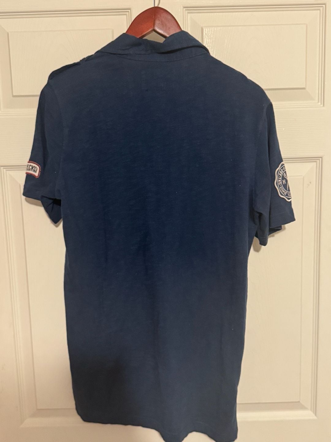 Y2K Marc Ecko Polo Shirt Size S Blue Cotton Blend 5