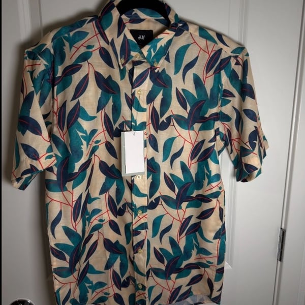 H&M Leaf Print Shirt