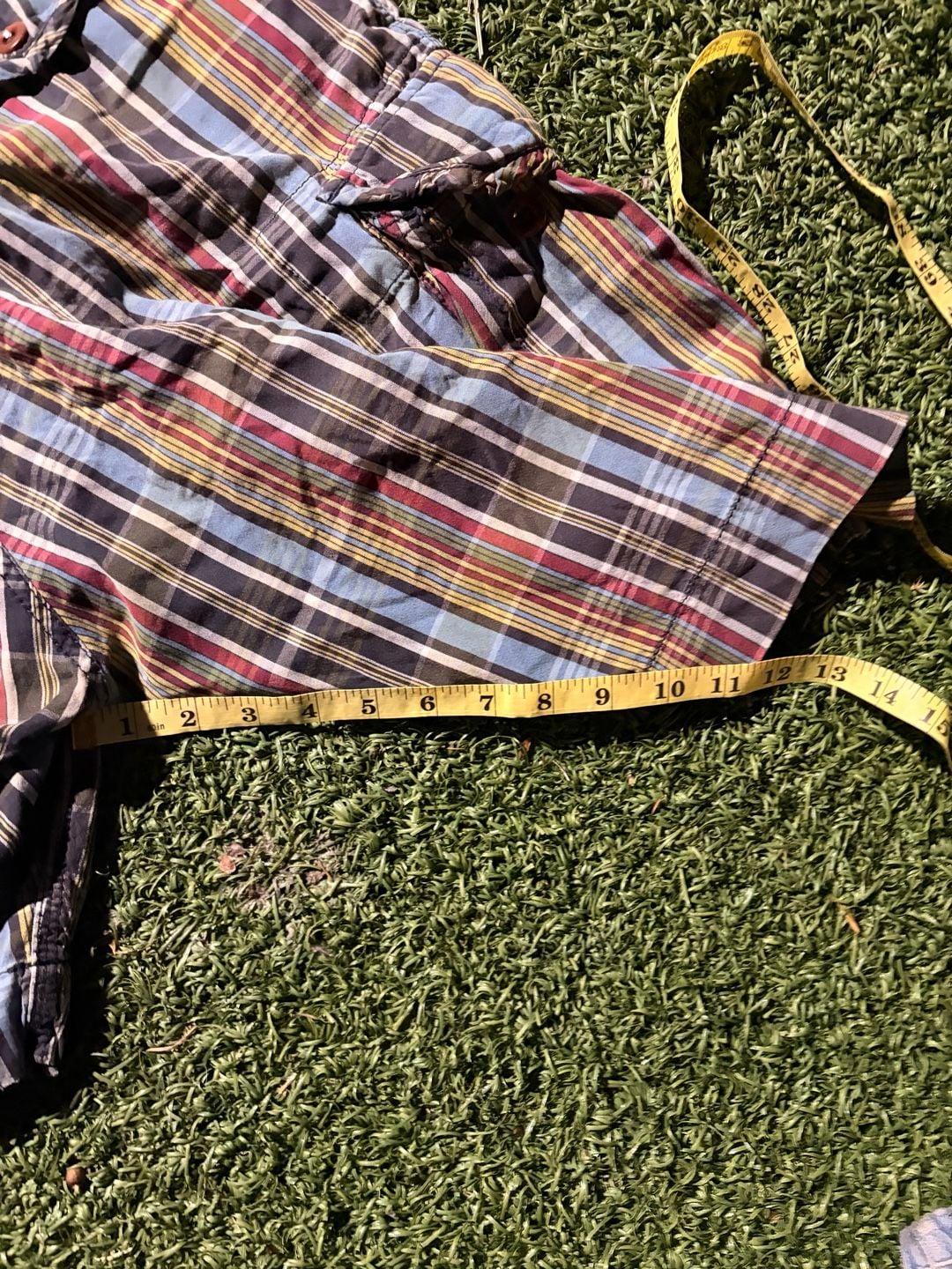 Polo Ralph Lauren Plaid Cargo Shorts Size 34-36 Multicolor Cotton Casual Bermuda 8