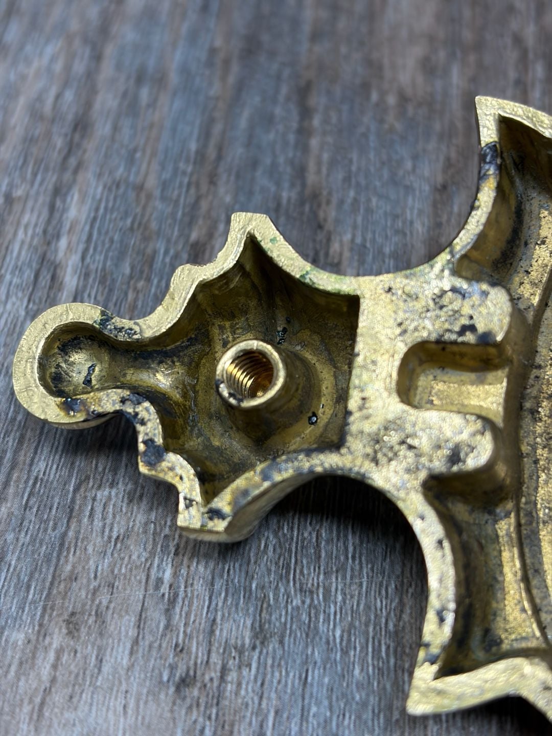 Vintage Brasscrafters Portugal heavy polished Brass Door Knocker-threaded Classy 8
