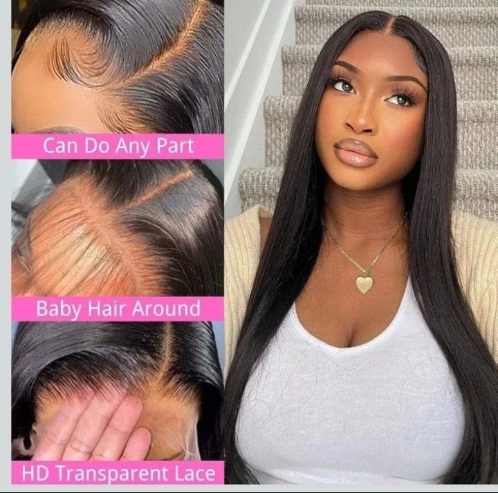 Wear Go Straight Wigs 5X5 Transparent Lace Pre Cut Glueless 7