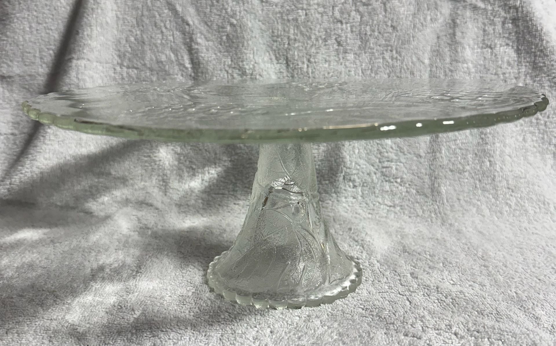 Indiana Glass Harvest Grape Pedestal Cake Stand 12 In 1