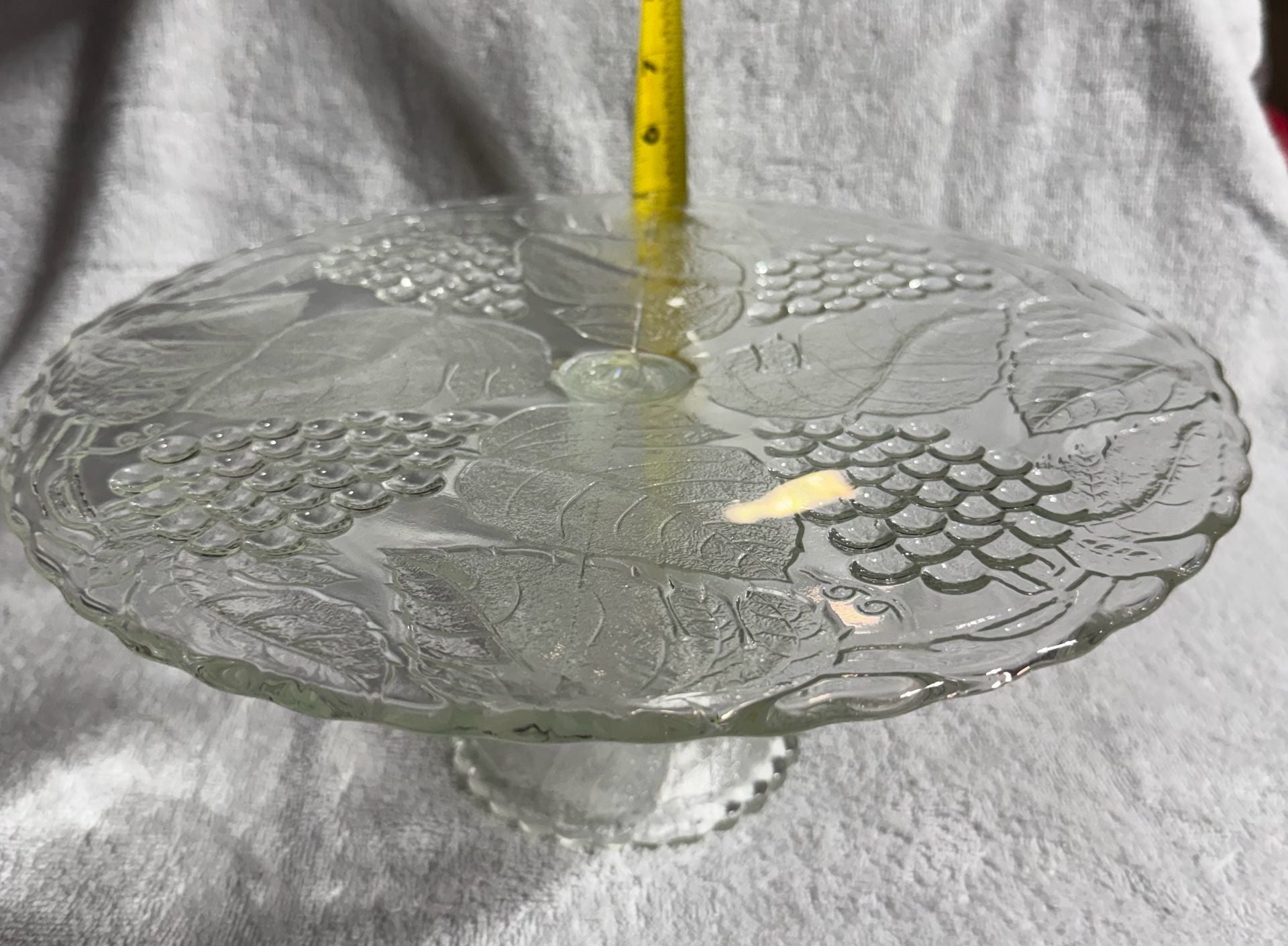 Indiana Glass Harvest Grape Pedestal Cake Stand 12 In 3