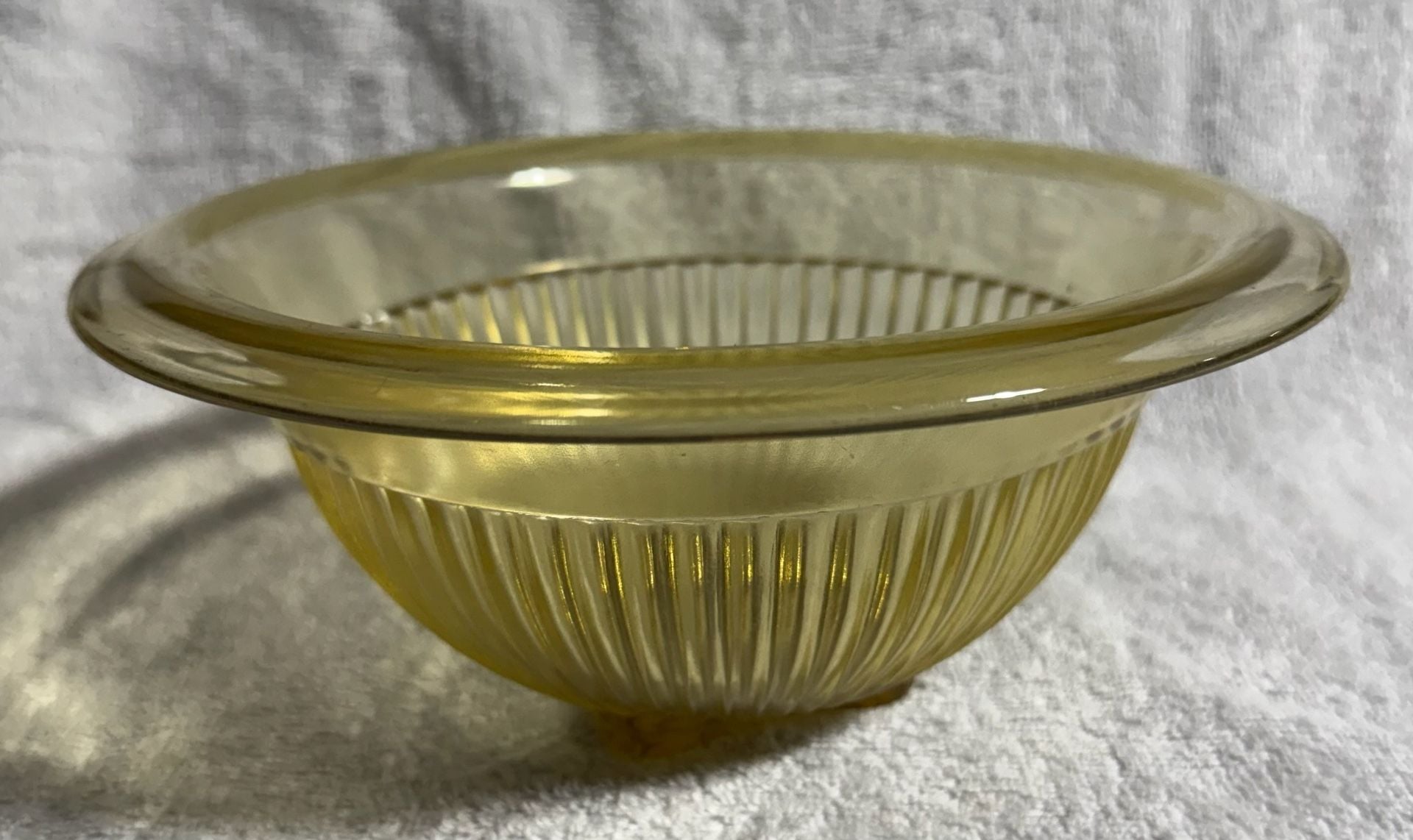 Federal Glass Golden Glow Depression Glass Bowl 1