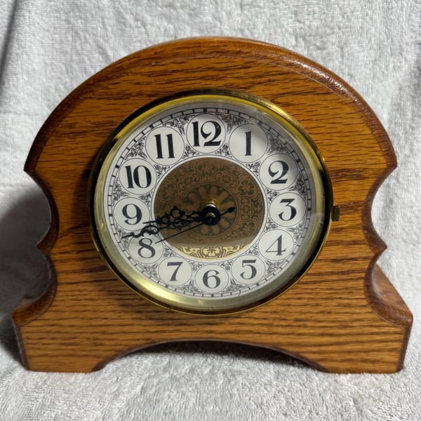Vintage Feldewerd Wood Craft Vintage Mantel Clock 