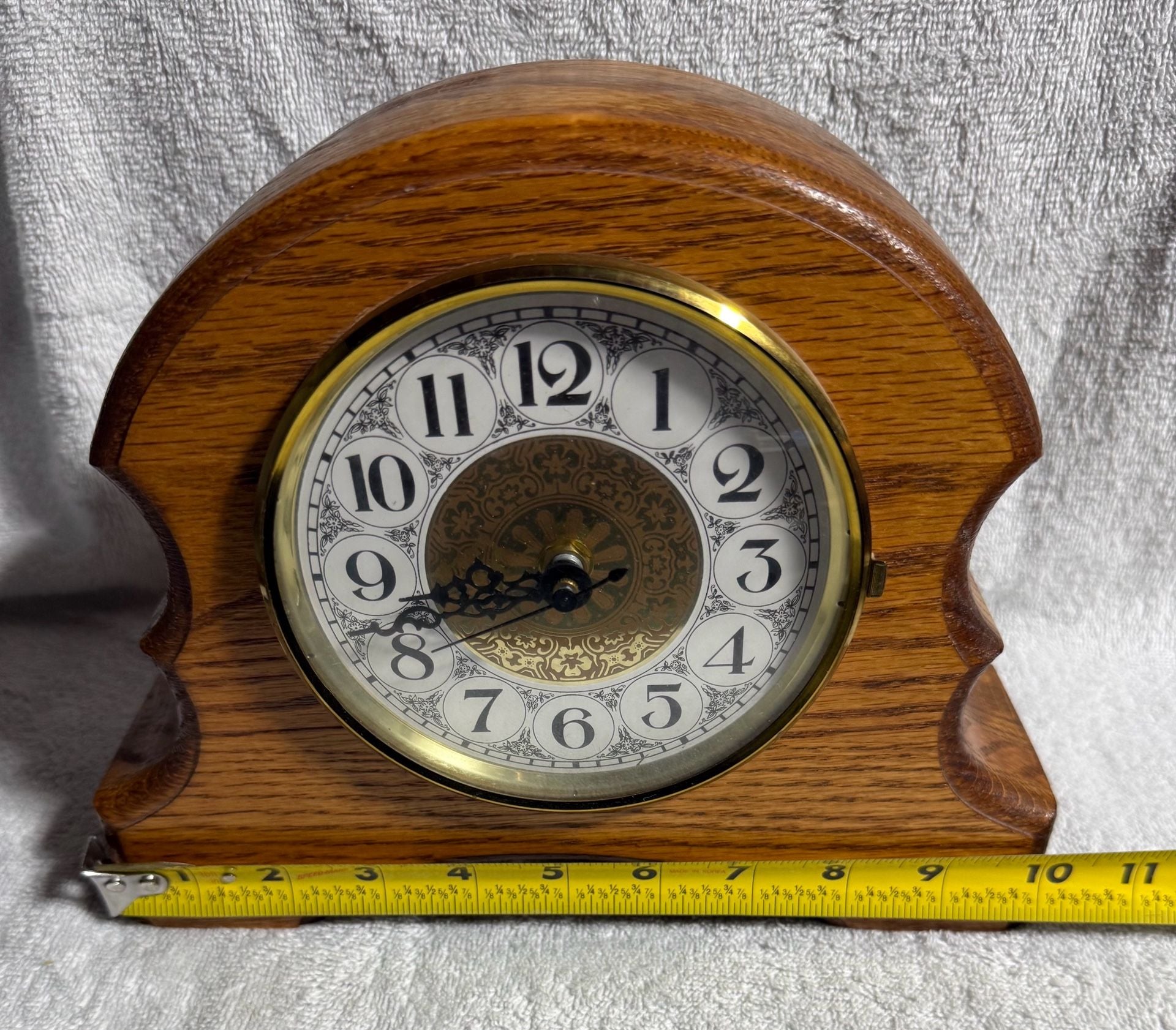 Vintage Feldewerd Wood Craft Vintage Mantel Clock 2