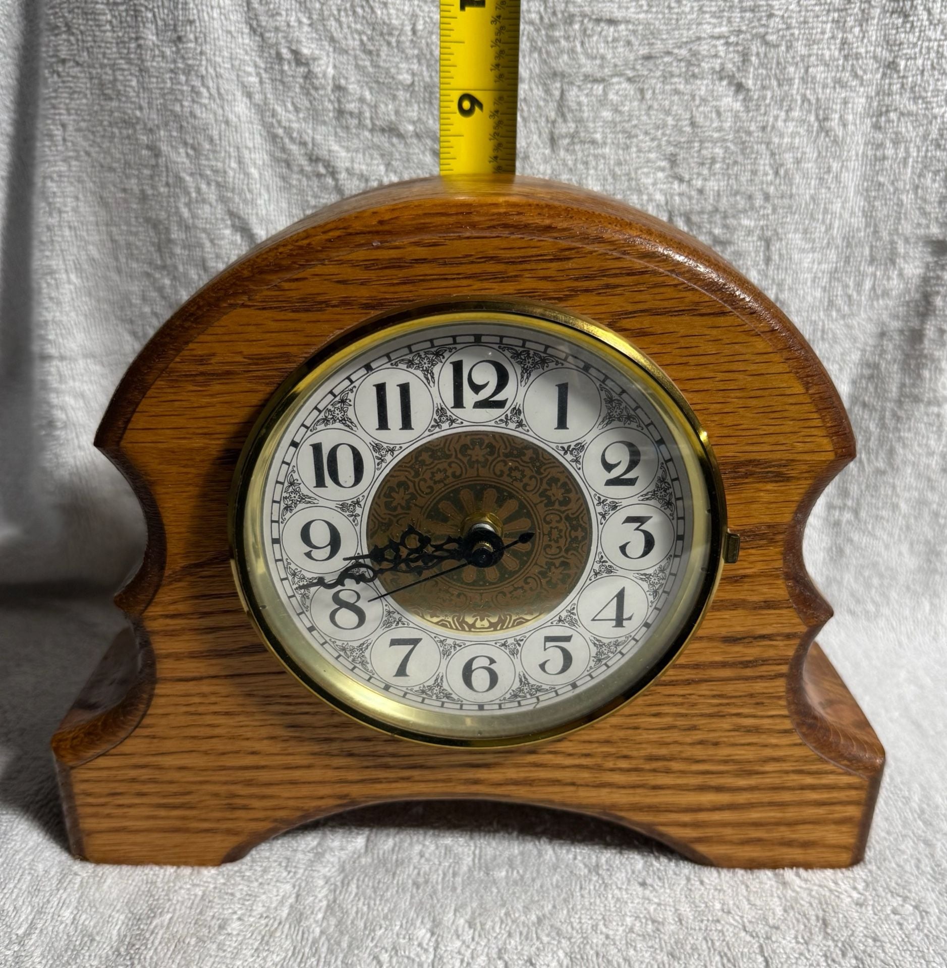 Vintage Feldewerd Wood Craft Vintage Mantel Clock 3