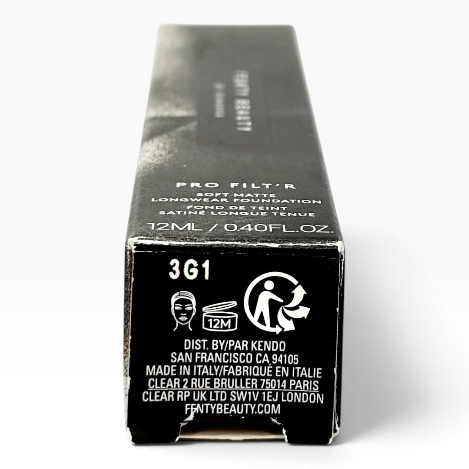 Fenty Beauty Pro Filt’r Soft Matte Foundation 345 Mini 12mL New Open Box 6