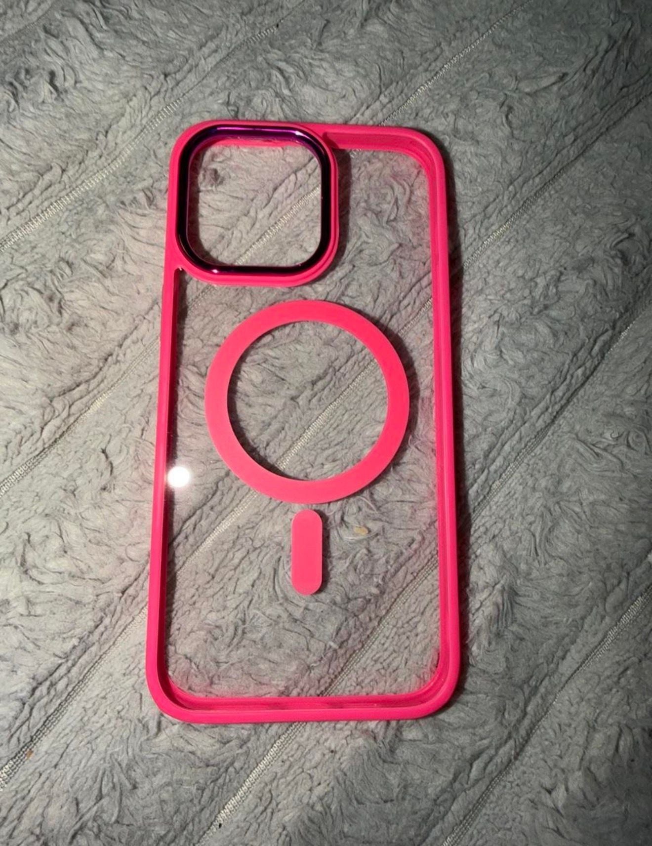 Sarina iPhone 14 Pro Max Case Pink Magnetic MagSafe Translucent Shockproof 2