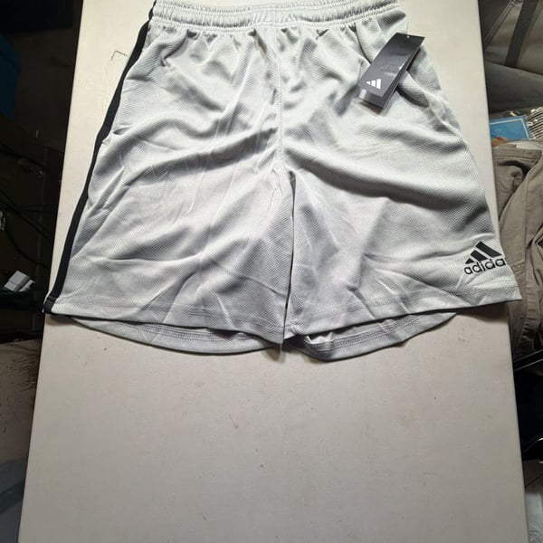 Adidas Mesh Athletic Shorts Size M Gray