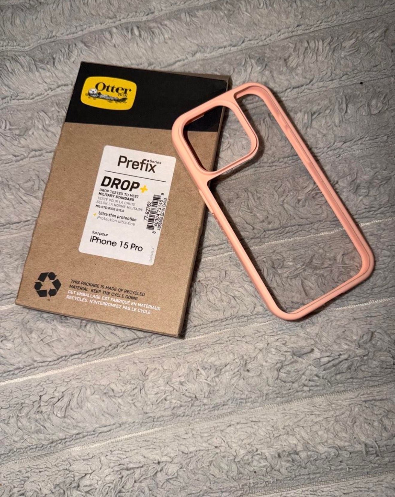 OtterBox Prefix Series Drop+ Case for iPhone 15 Pro Peach 1