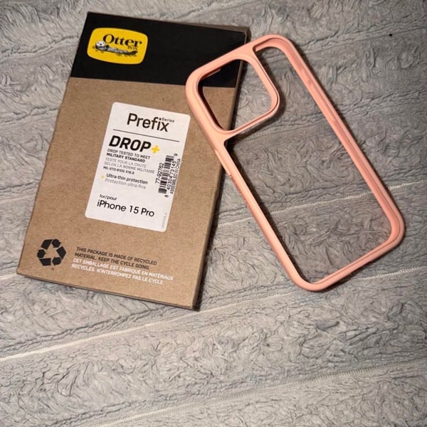 OtterBox Prefix Series Drop+ Case for iPhone 15 Pro Peach
