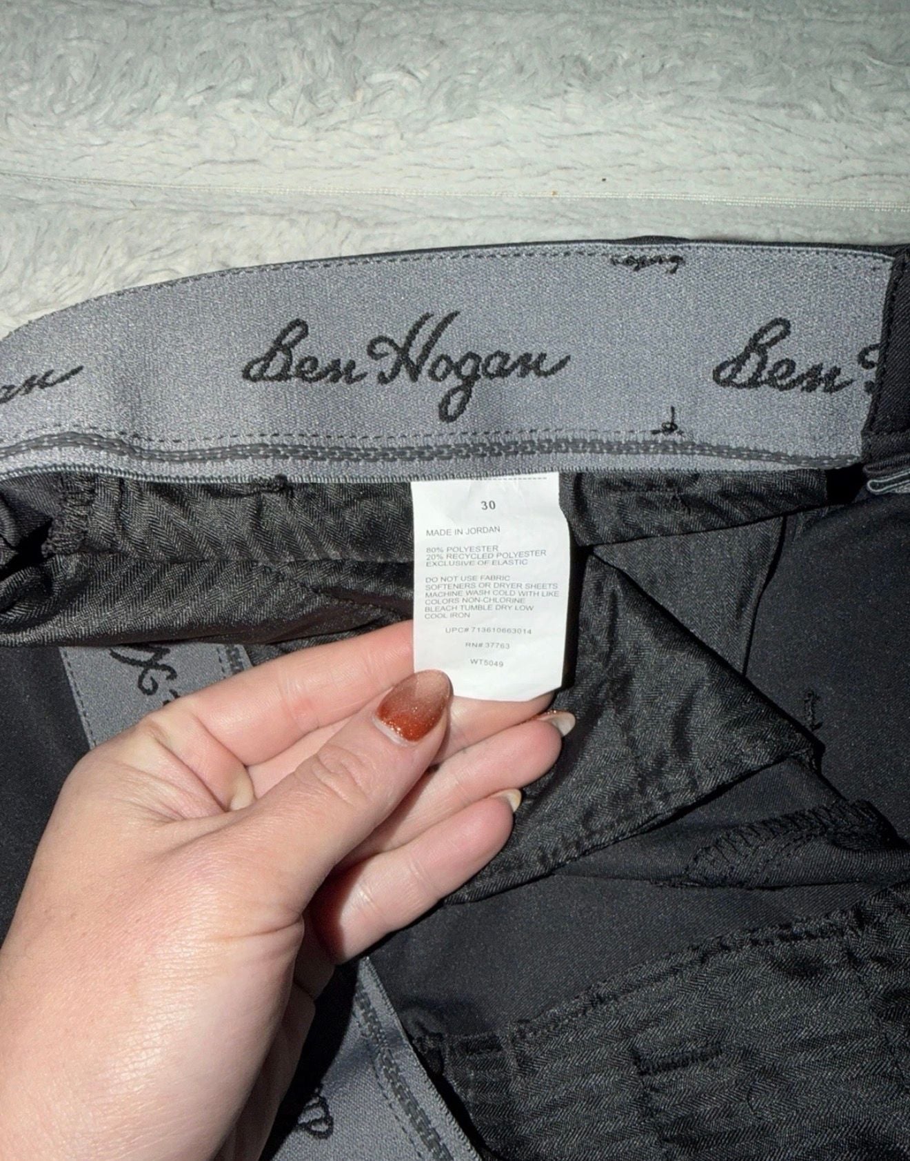 Ben Hogan Black Chino Shorts Size 30 Men's Golf Athletic Wear 5