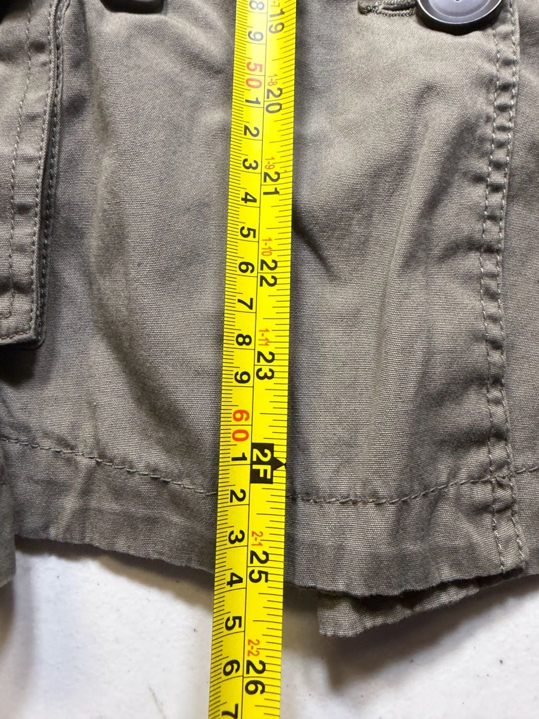 Dollhouse Utility Jacket Size S Green Cotton Military Trench Coat 6