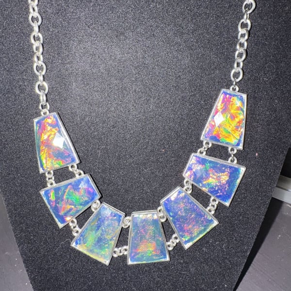 Paparazzi Opalescent Oblivion Blue Necklace