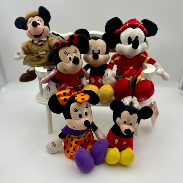 Bundle Disney Minnie and Mickey Plush
