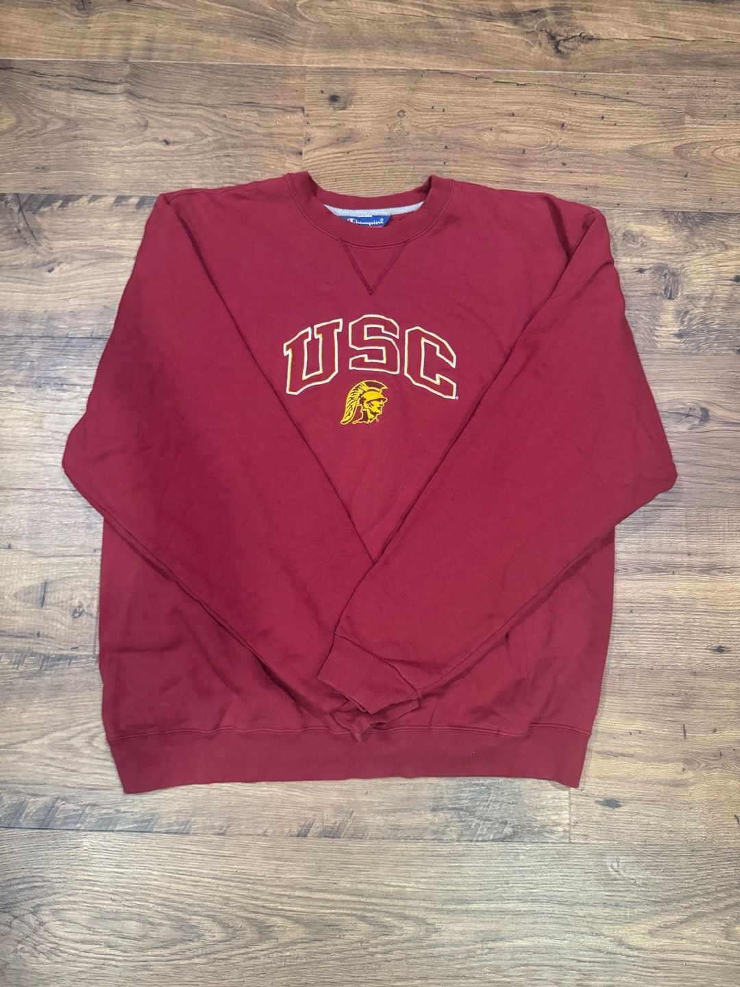 Vintage Champion USC Trojans Sweatshirt Size XL Red 1