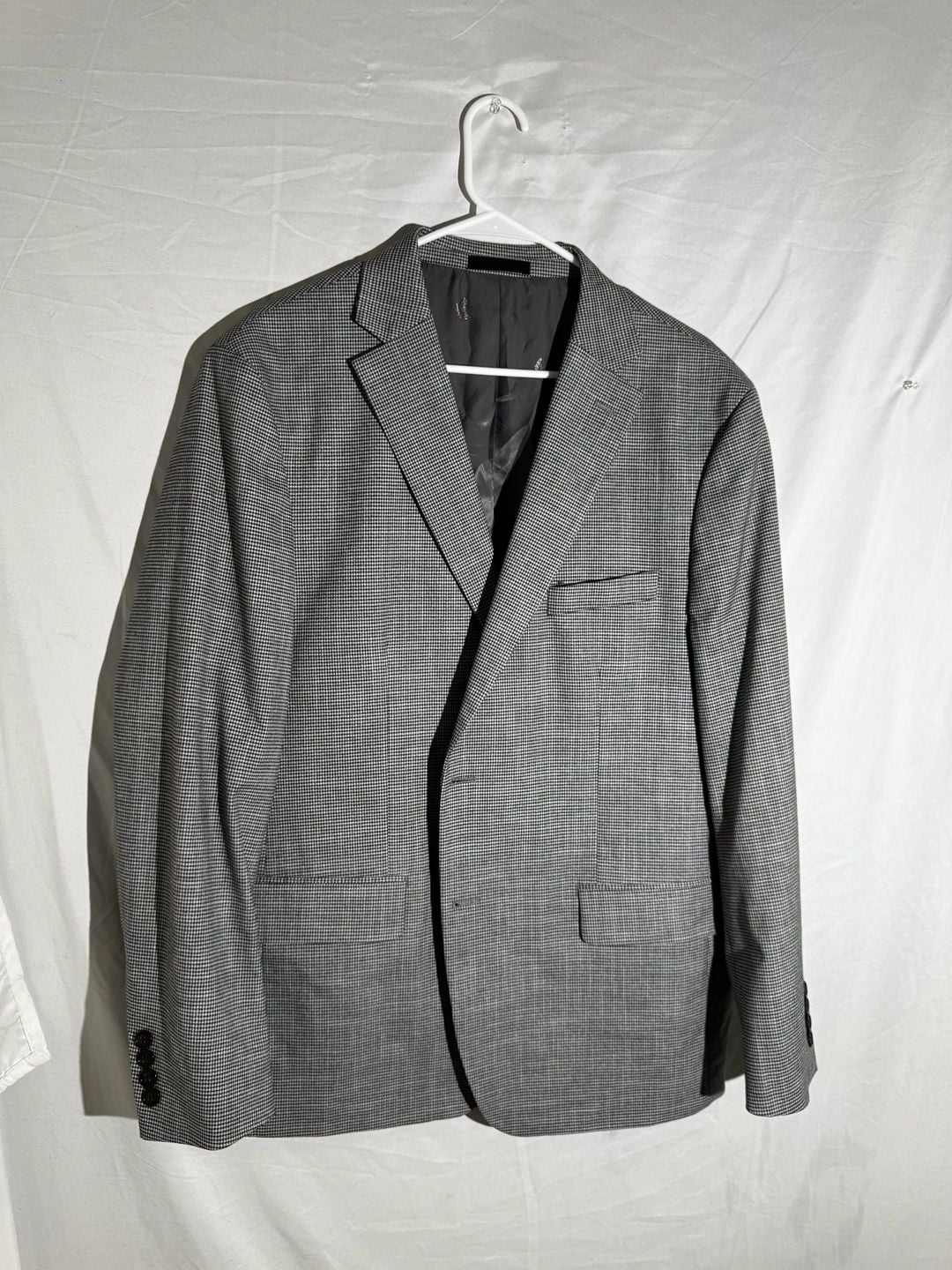 Lauren Ralph Lauren Mens Blazer Houndstooth Check Sport Coat Preppy Gray 2