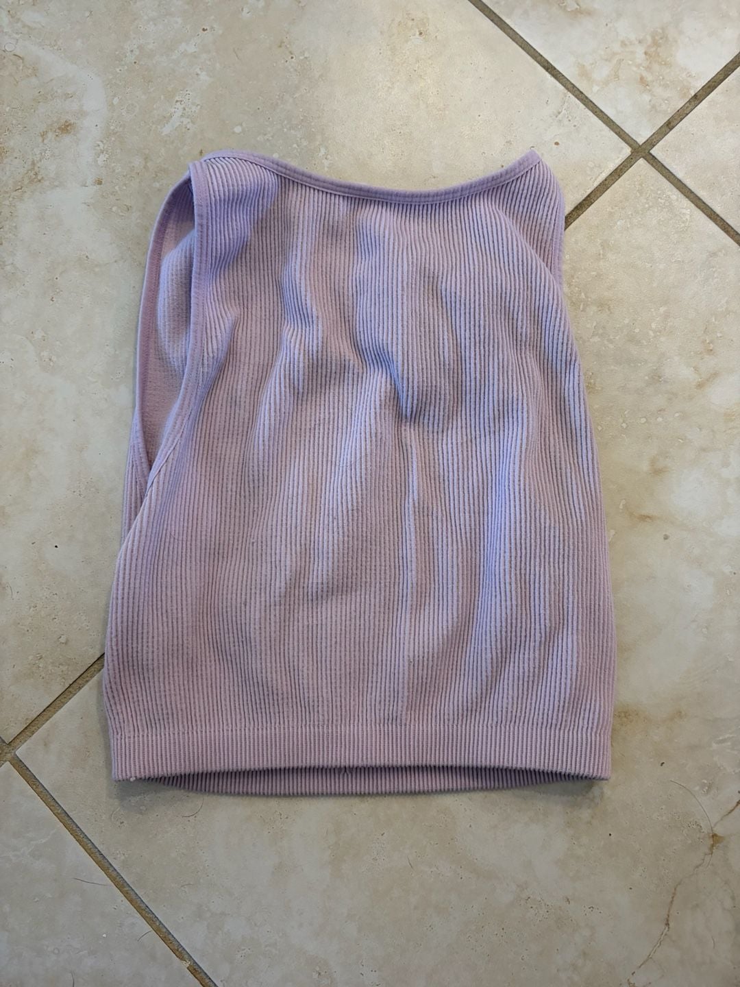 Cotton On Purple Ribbed Tank Top Size M/L 1
