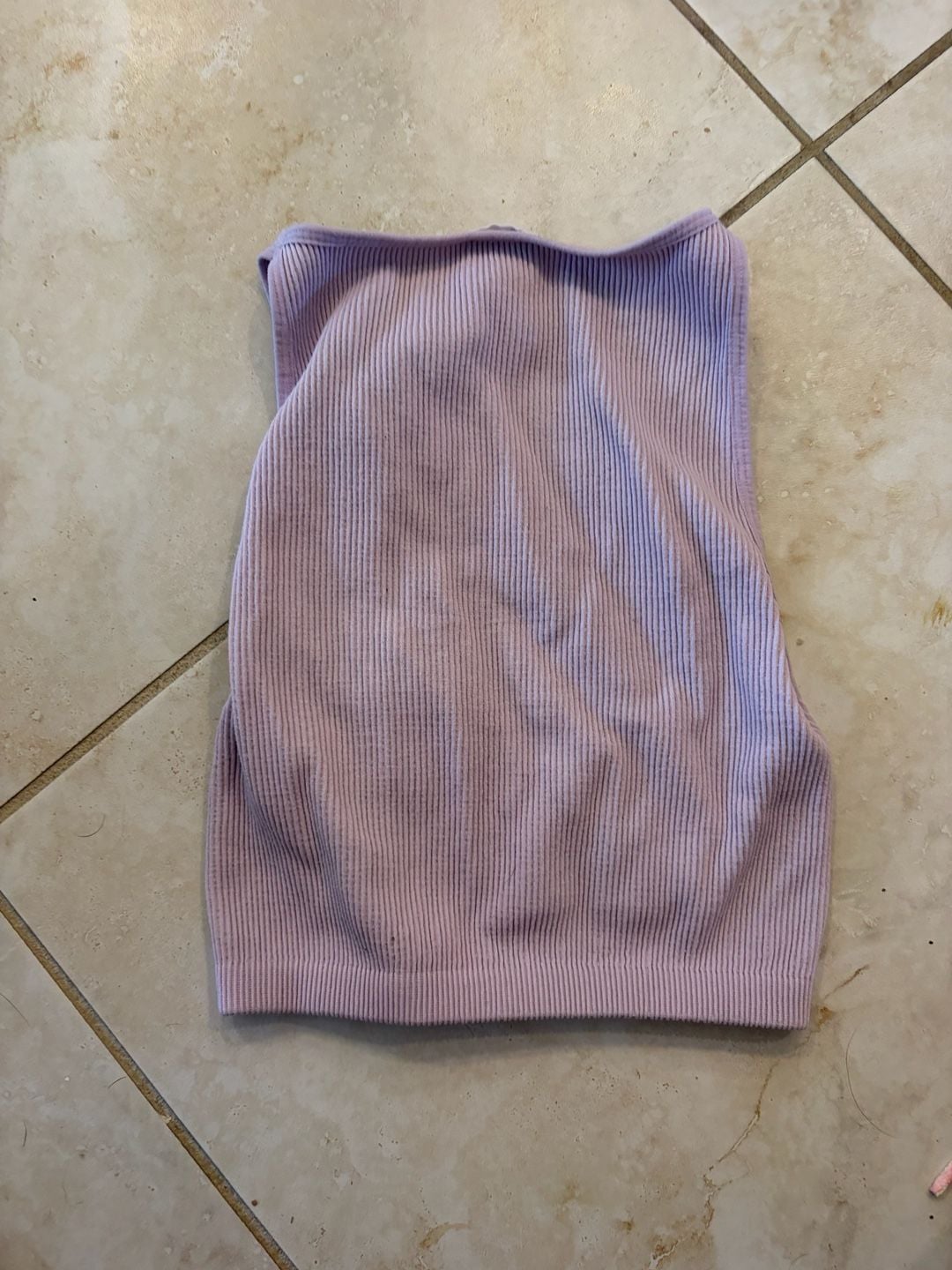 Cotton On Purple Ribbed Tank Top Size M/L 2