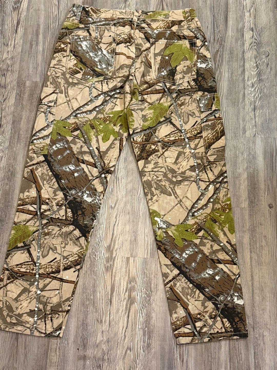 Manfinity Camouflage Cargo Jeans Size 32 Tree Camo Print 8